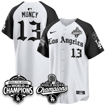 LAD 2025 World Series Champions Vapor Premier Limited Jersey - LA Gothic Edition - Stitched N2
