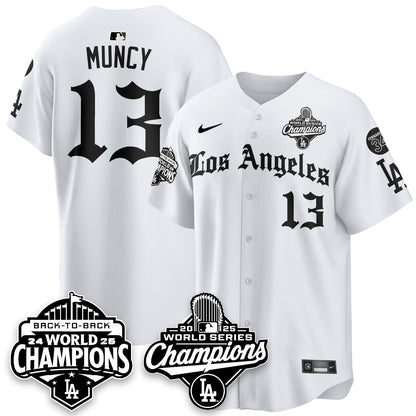 LAD 2025 World Series Champions Vapor Premier Limited Jersey - LA Gothic Edition - Stitched N2