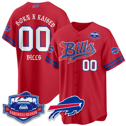 BUF Born x Raised Baseball Jersey - Stitched