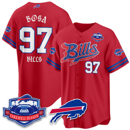 BUF Born x Raised Baseball Jersey - Stitched