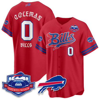 BUF Born x Raised Baseball Jersey - Stitched