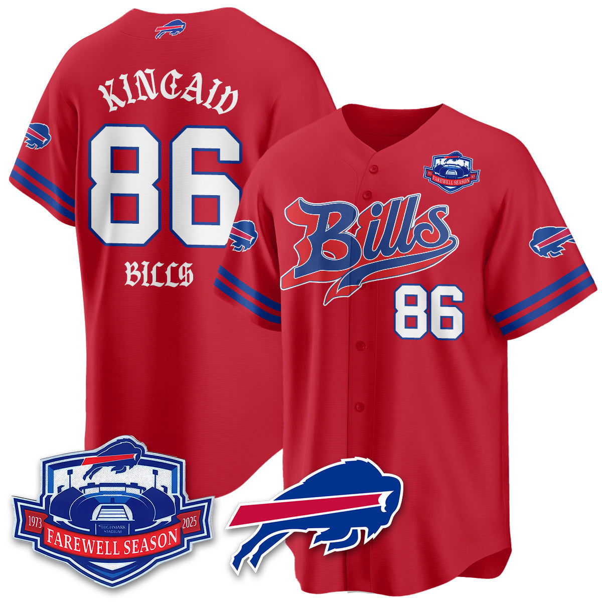 BUF Born x Raised Baseball Jersey - Stitched