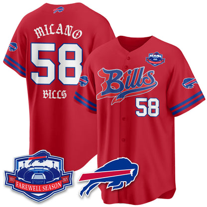 BUF Born x Raised Baseball Jersey - Stitched