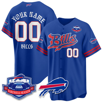 BUF Born x Raised Baseball Custom Jersey - Stitched
