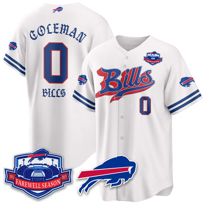 BUF Born x Raised Baseball Jersey - Stitched
