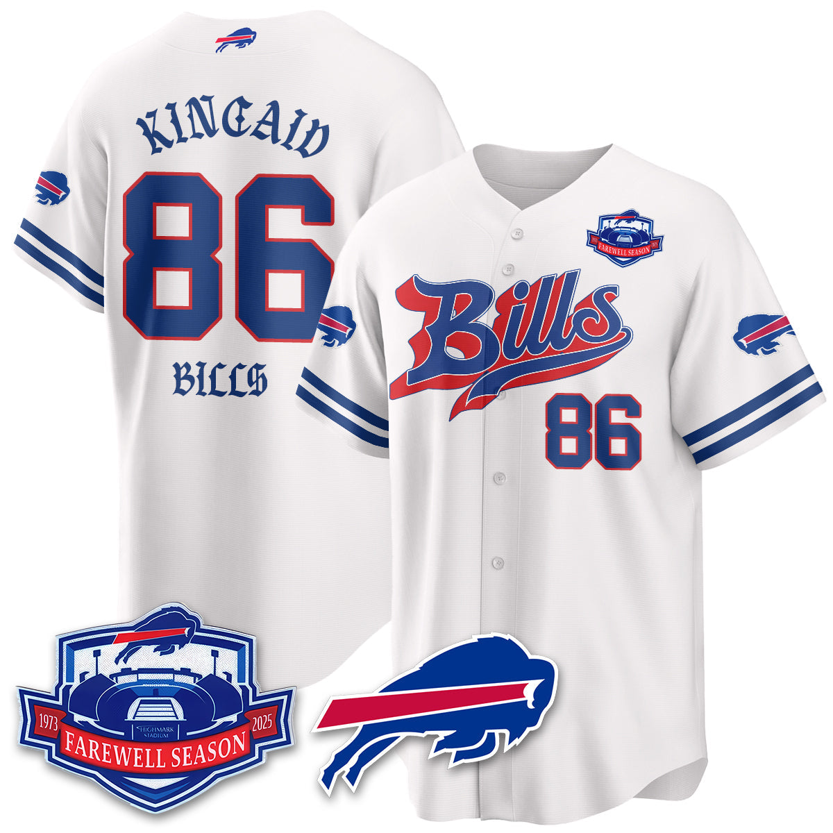 BUF Born x Raised Baseball Jersey - Stitched