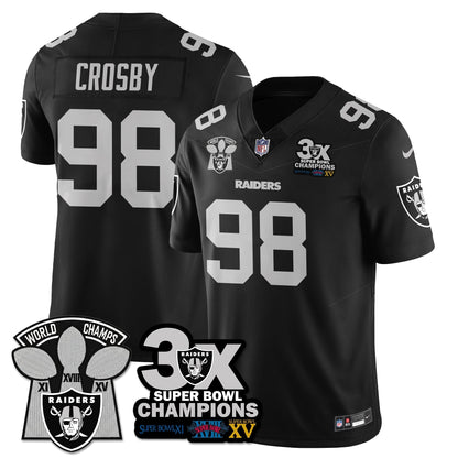 LVR 3-Time Champions Patch Vapor Limited Jersey - Stitched