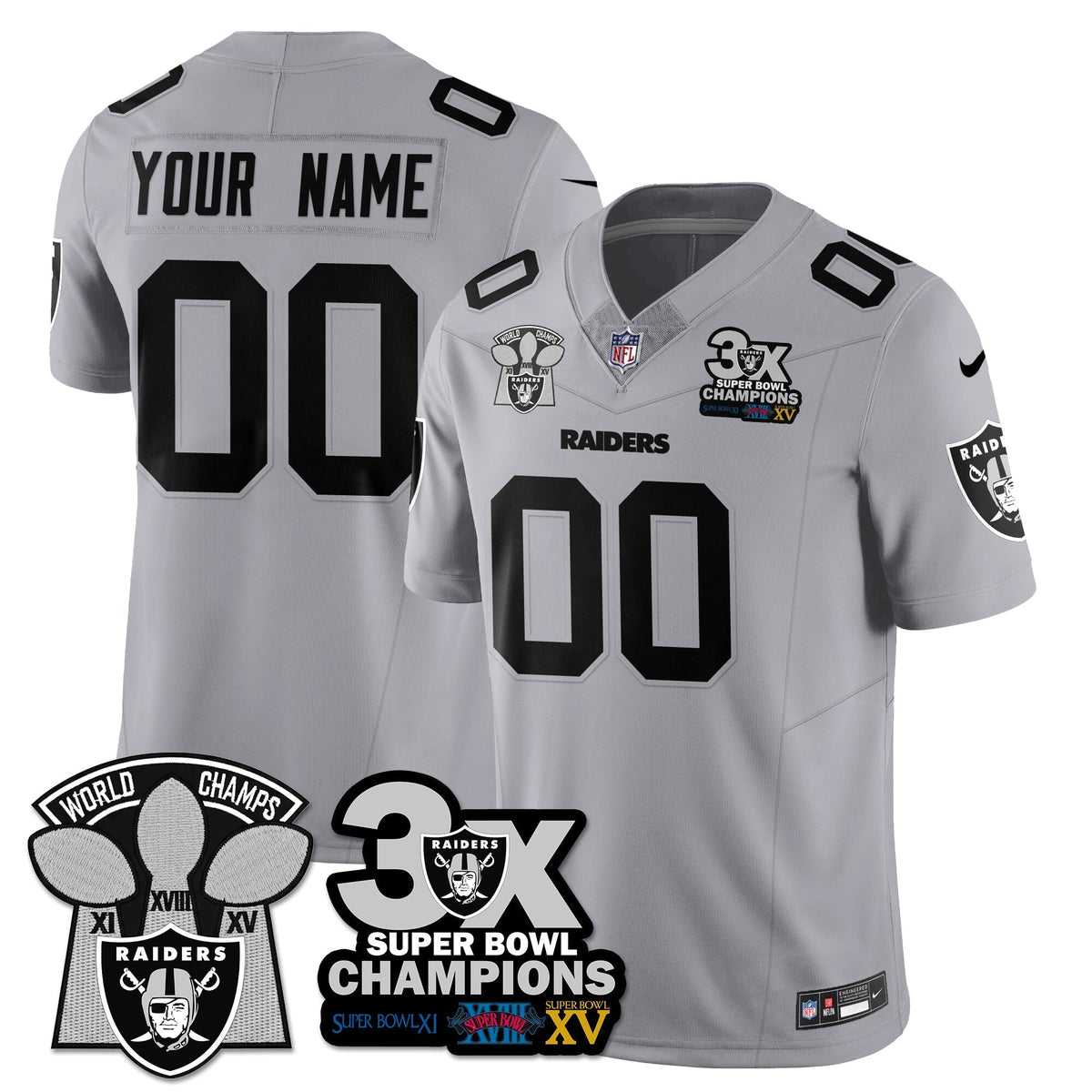 LVR 3-Time Champions Patch Vapor Limited Jersey - Stitched