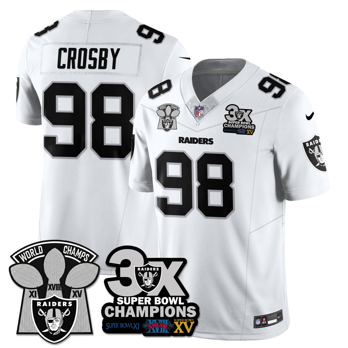 LVR 3-Time Champions Patch Vapor Limited Jersey - Stitched
