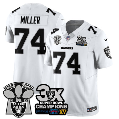LVR 3-Time Champions Patch Vapor Limited Jersey - Stitched