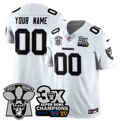 Custom LVR 3-Time Champions Patch Vapor Limited Jersey - Stitched
