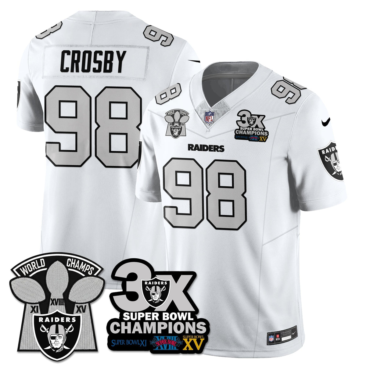 LVR 3-Time Champions Patch Vapor Limited Jersey - Stitched