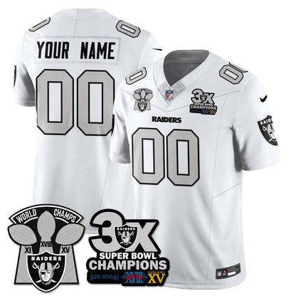 Custom LVR 3-Time Champions Patch Vapor Limited Jersey - Stitched