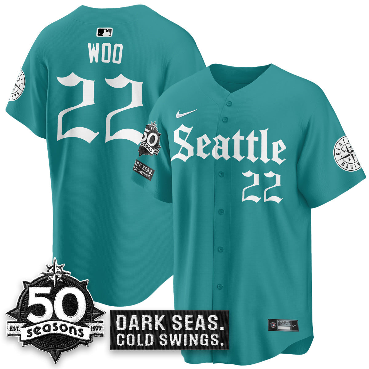 SEA 'Gothic Edition' Vapor Premier Limited Jersey - 50th Anniversary - All Stitched