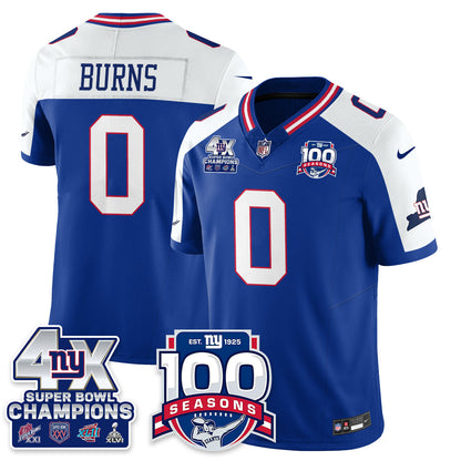 NYG 4-Time Champions Vapor Limited Jersey- 100th Season - All Stitched N1