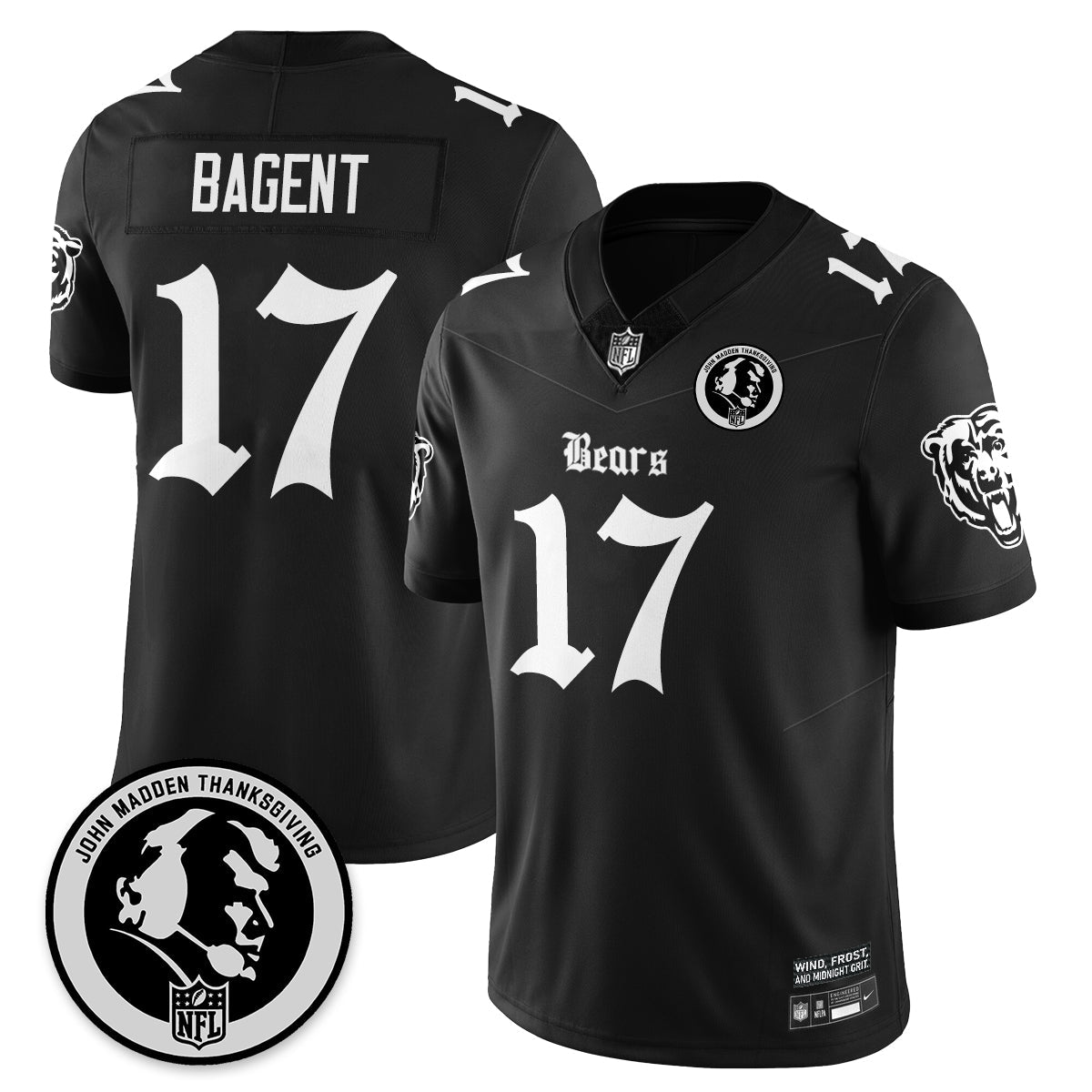 CHI Gothic Vapor Limited Jersey - John Madden Patch - Stitched
