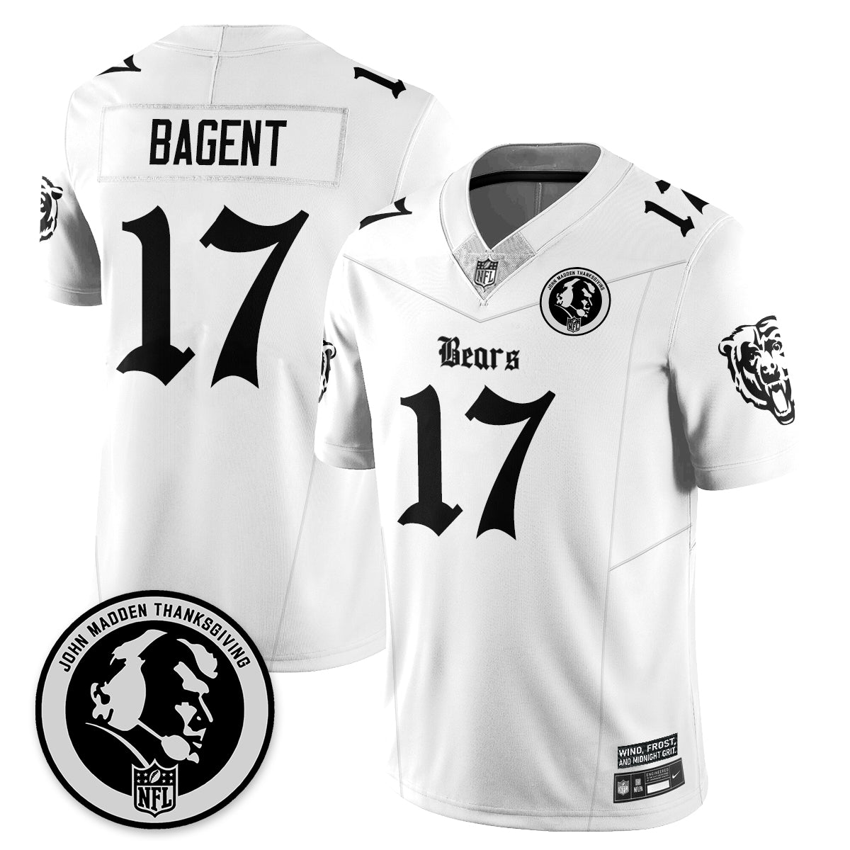 CHI Gothic Vapor Limited Jersey - John Madden Patch - Stitched