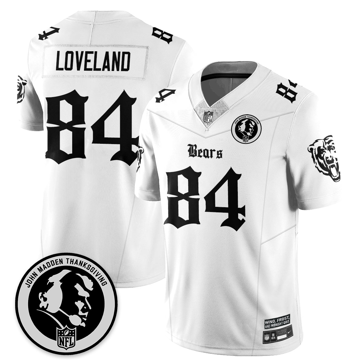 CHI Gothic Vapor Limited Jersey - John Madden Patch - Stitched
