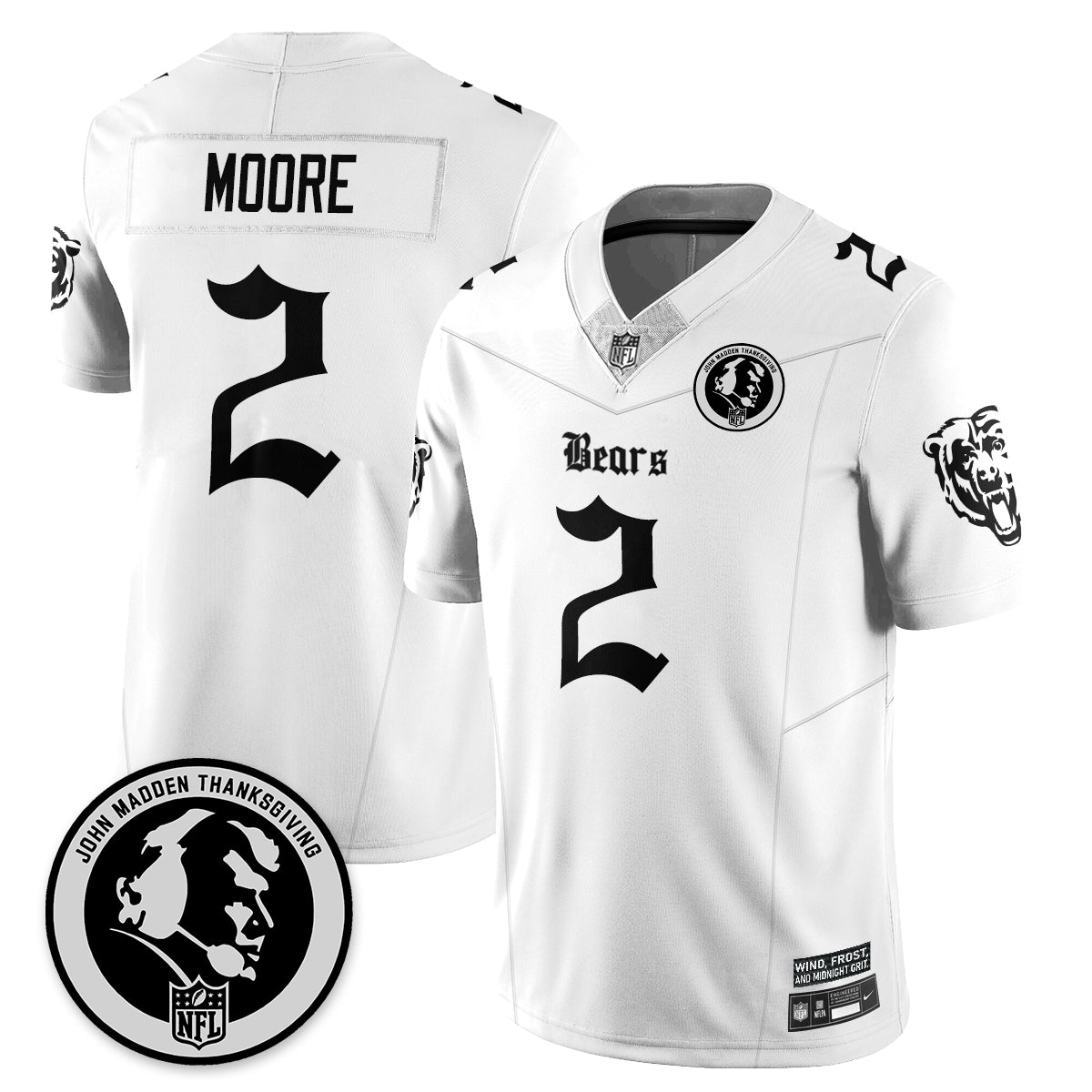 CHI Gothic Vapor Limited Jersey - John Madden Patch - Stitched