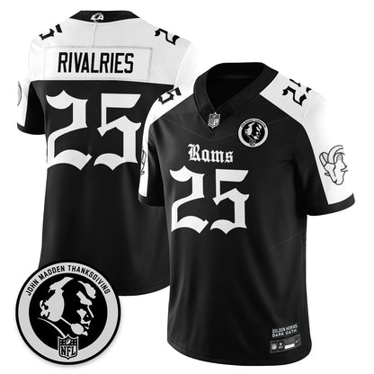 LAR Gothic Vapor Limited Jersey - John Madden Patch - Stitched