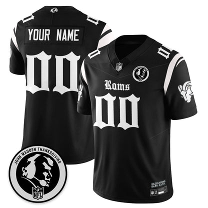 LAR Gothic Vapor Limited Jersey - John Madden Patch - Stitched