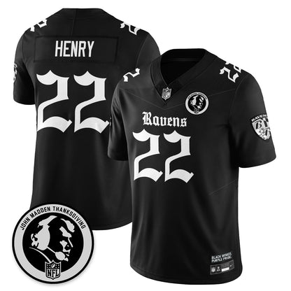 BAL Gothic Vapor Limited Jersey - John Madden Patch - Stitched
