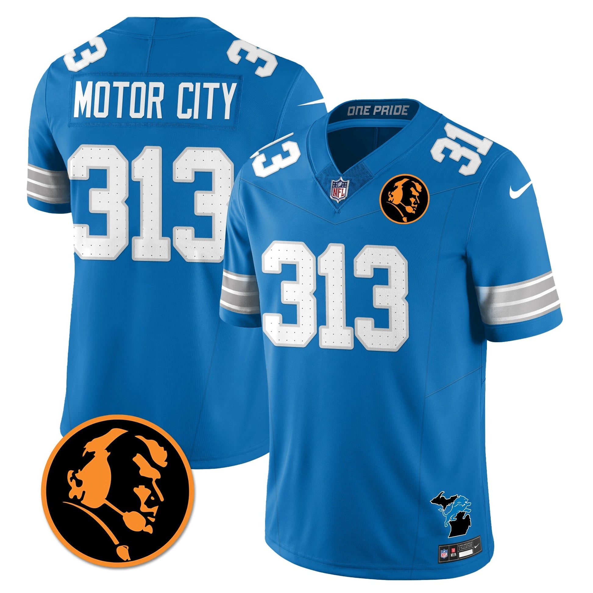 DET Vapor Limited Jersey - John Madden Patch - All Stitched