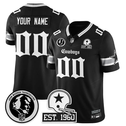 DAL Gothic Vapor Limited Jersey - John Madden Patch - Stitched
