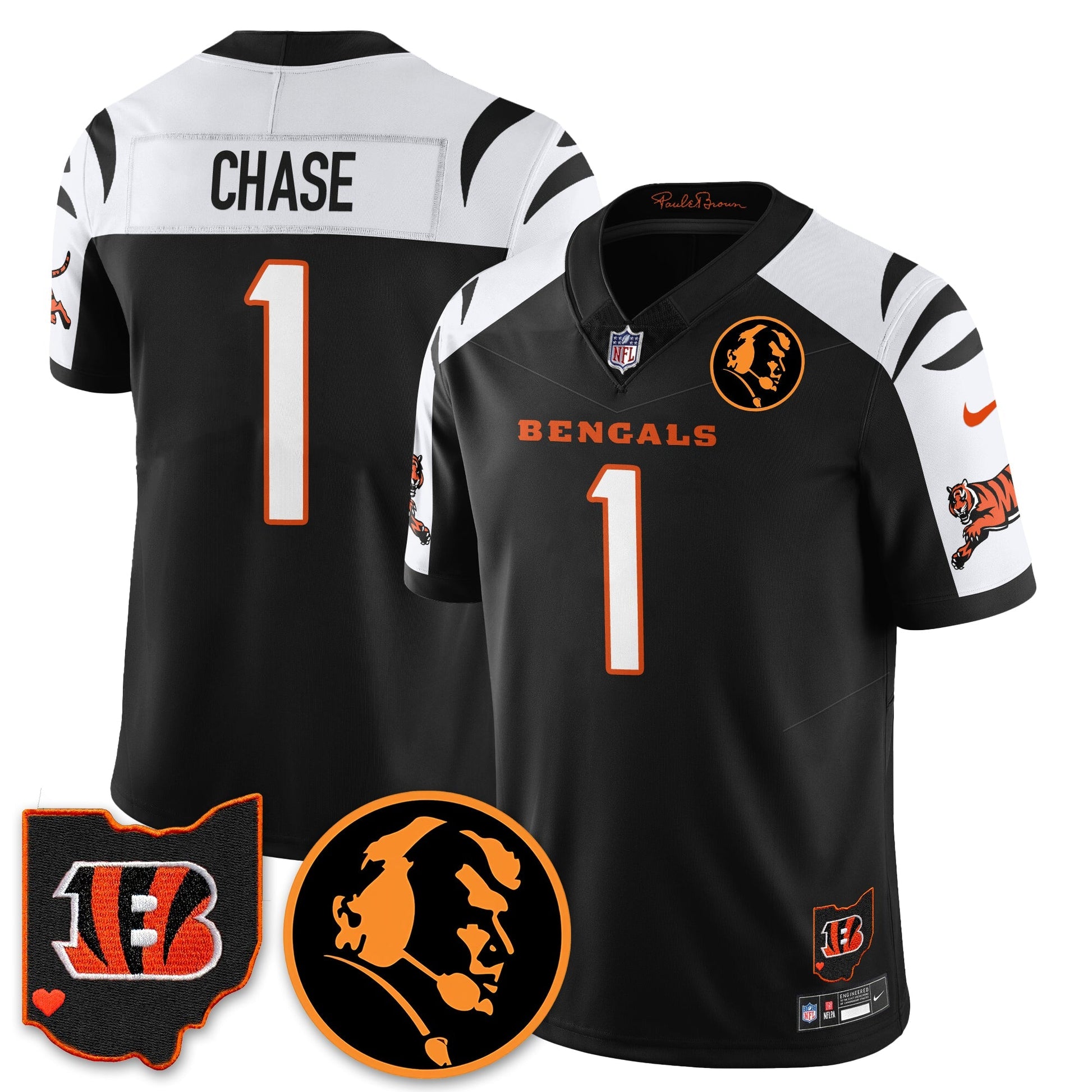 CIN Vapor Limited Jersey - John Madđen Patch - All Stitched