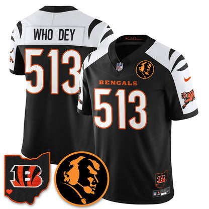 CIN Vapor Limited Jersey - John Madđen Patch - All Stitched