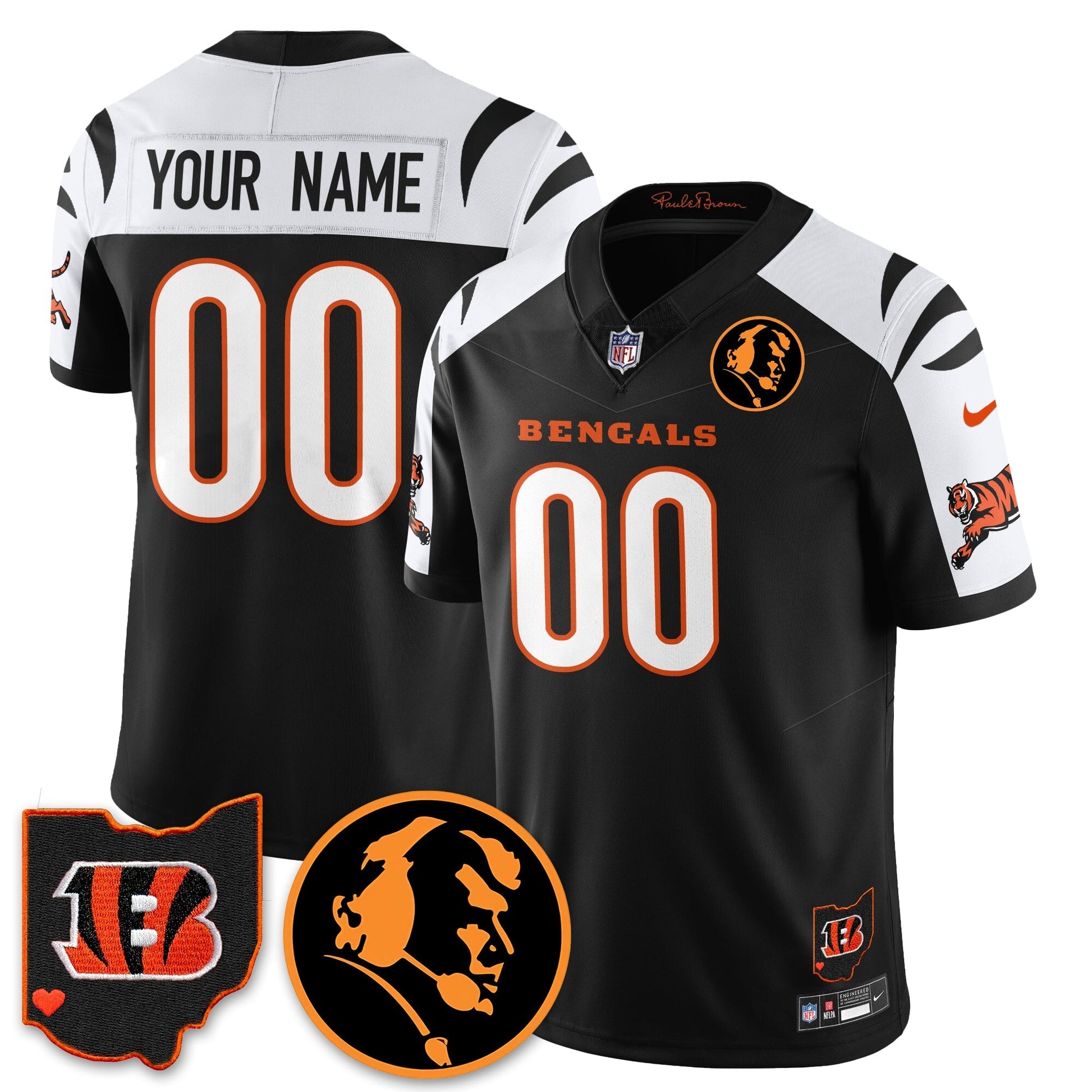 CIN Vapor Limited Jersey - John Madđen Patch - All Stitched
