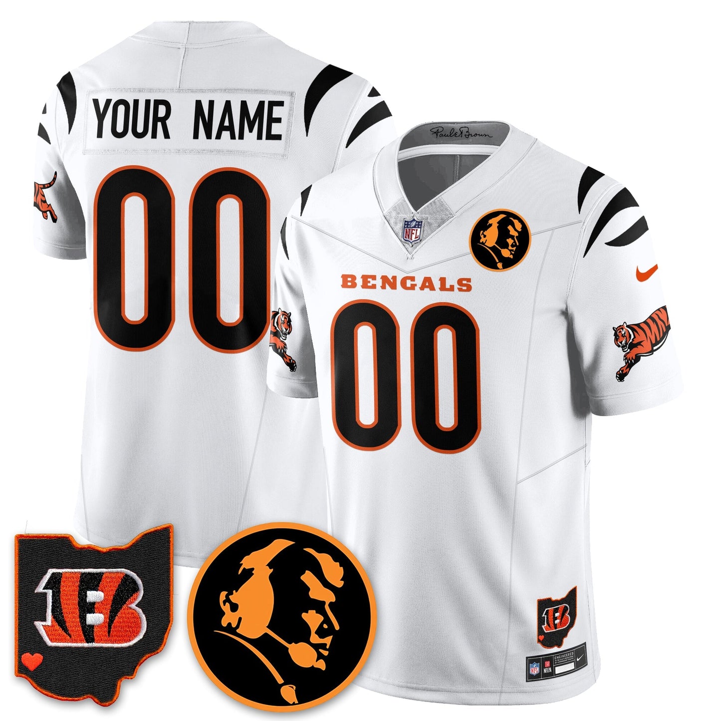 CIN Vapor Limited Jersey - John Madđen Patch - All Stitched
