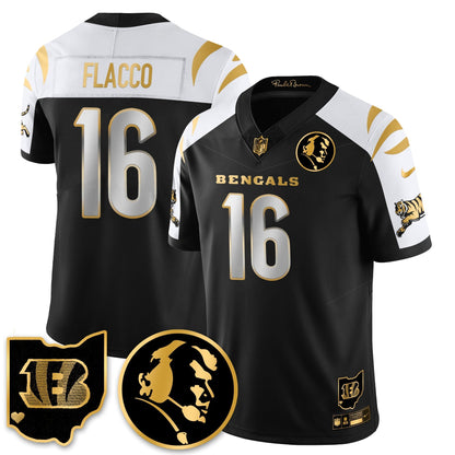 CIN Vapor Limited Gold Jersey - John Madden Patch - Stitched