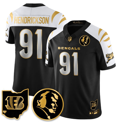 CIN Vapor Limited Gold Jersey - John Madden Patch - Stitched