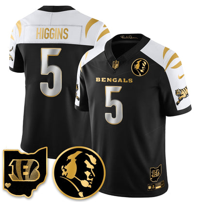 CIN Vapor Limited Gold Jersey - John Madden Patch - Stitched