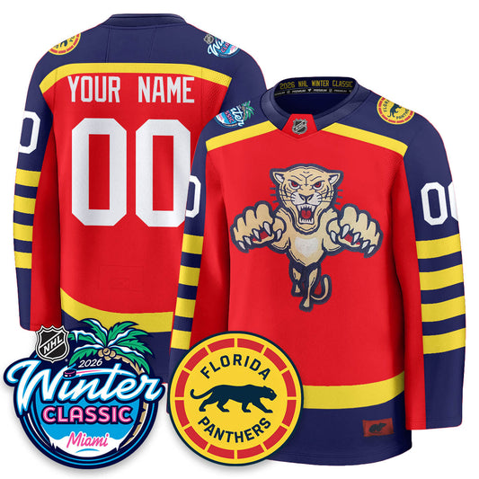Custom FLA Winter Classic Hockey Jersey - Stitched