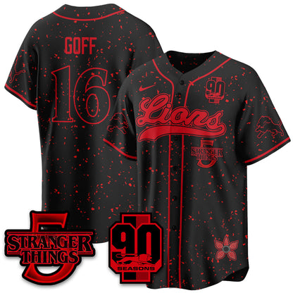 DET 'Stranger Things Edition' Vapor Limited Baseball Jersey - Stitched