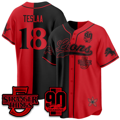 DET 'Stranger Things Edition' Vapor Limited Baseball Jersey - Stitched