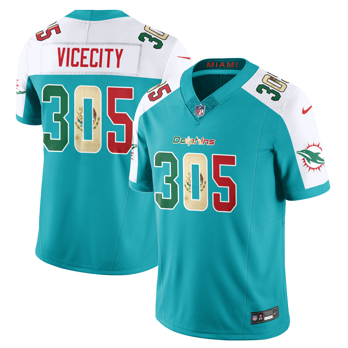 MIA Mexico Vapor Limited Jersey - Stitched