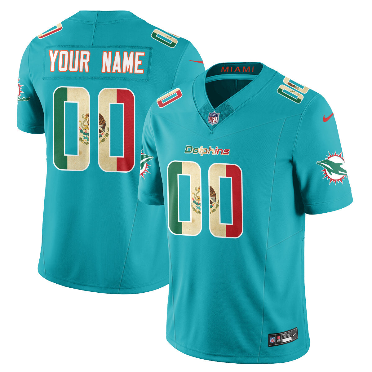 Custom MIA Mexico Vapor Limited Jersey - Stitched