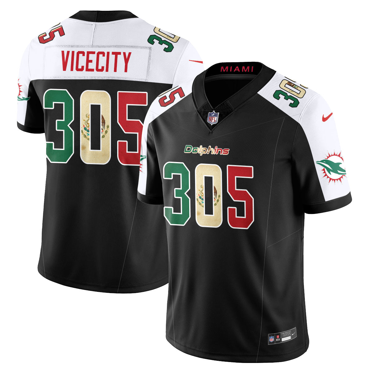 MIA Mexico Vapor Limited Jersey - Stitched