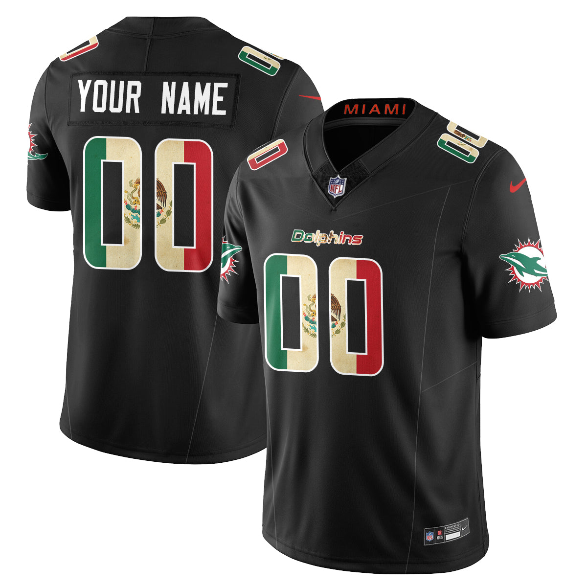Custom MIA Mexico Vapor Limited Jersey - Stitched
