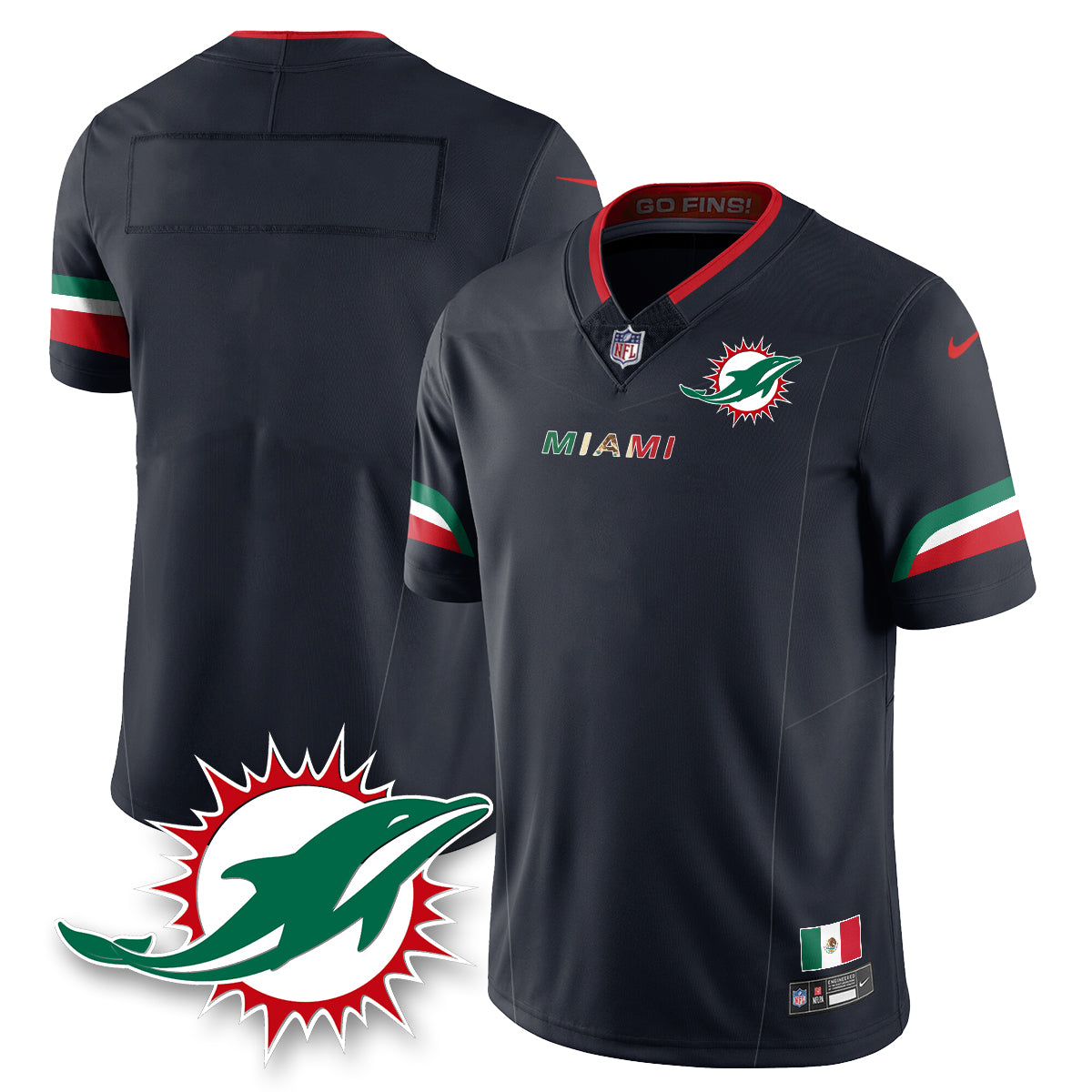 MIA Mexico Vapor Limited Jersey - Stitched