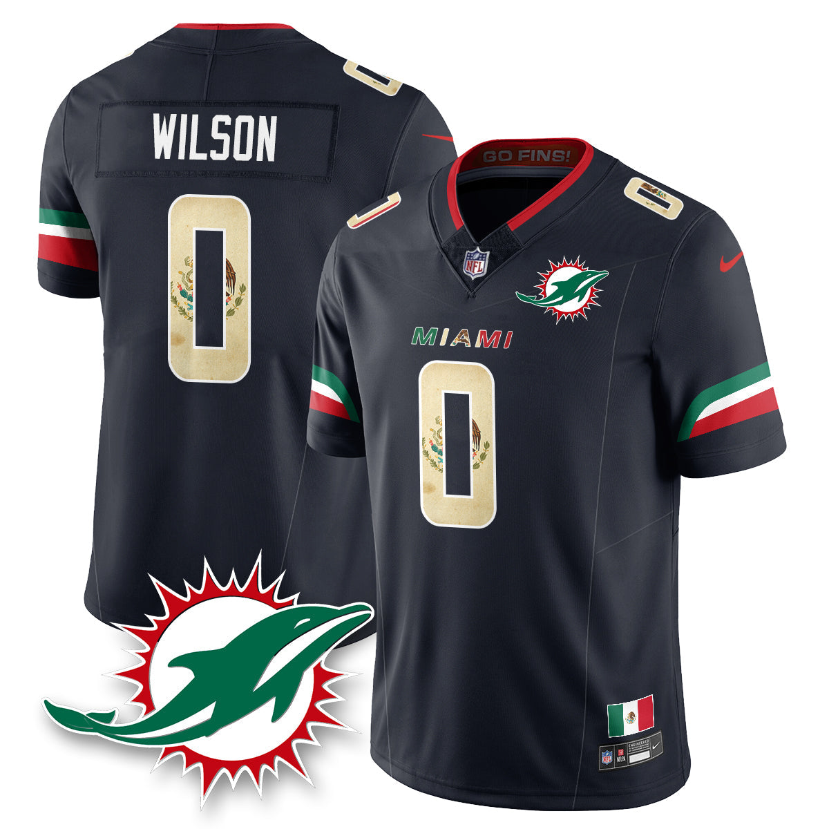 MIA Mexico Vapor Limited Jersey - Stitched