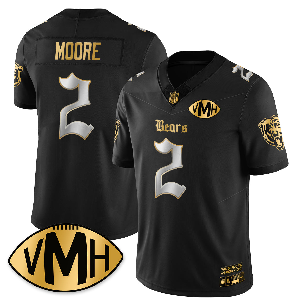 CHI VMH Tribute Patch Vapor Limited Gold Jersey - Stitched