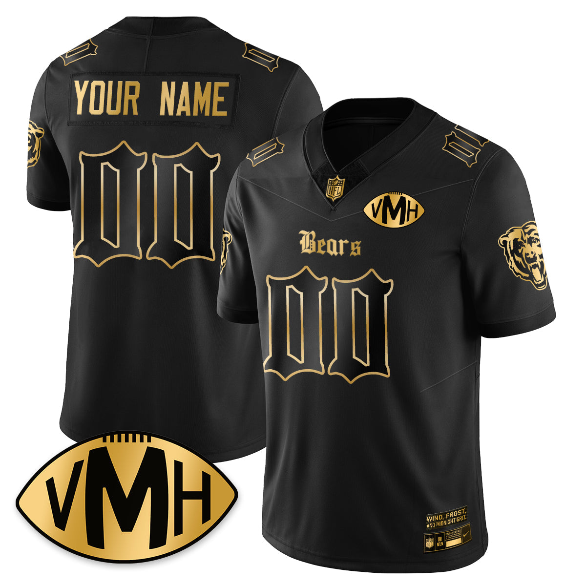 CHI VMH Tribute Patch Vapor Limited Gold Jersey - Stitched