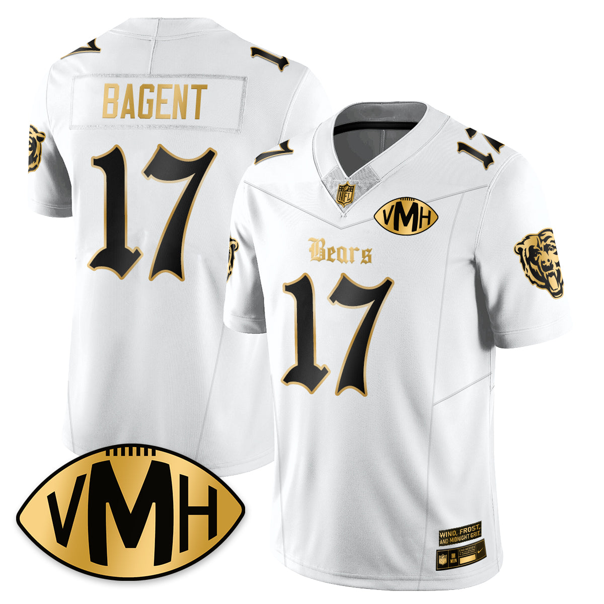 CHI VMH Tribute Patch Vapor Limited Gold Jersey - Stitched
