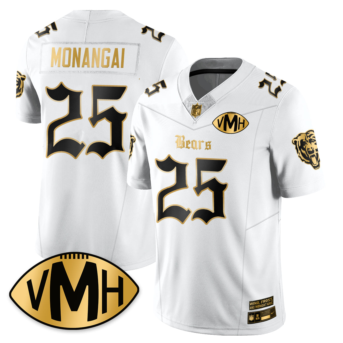 CHI VMH Tribute Patch Vapor Limited Gold Jersey - Stitched