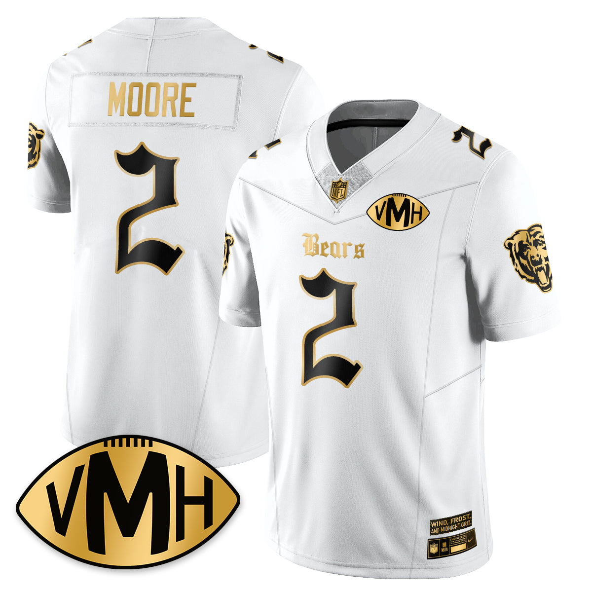 CHI VMH Tribute Patch Vapor Limited Gold Jersey - Stitched
