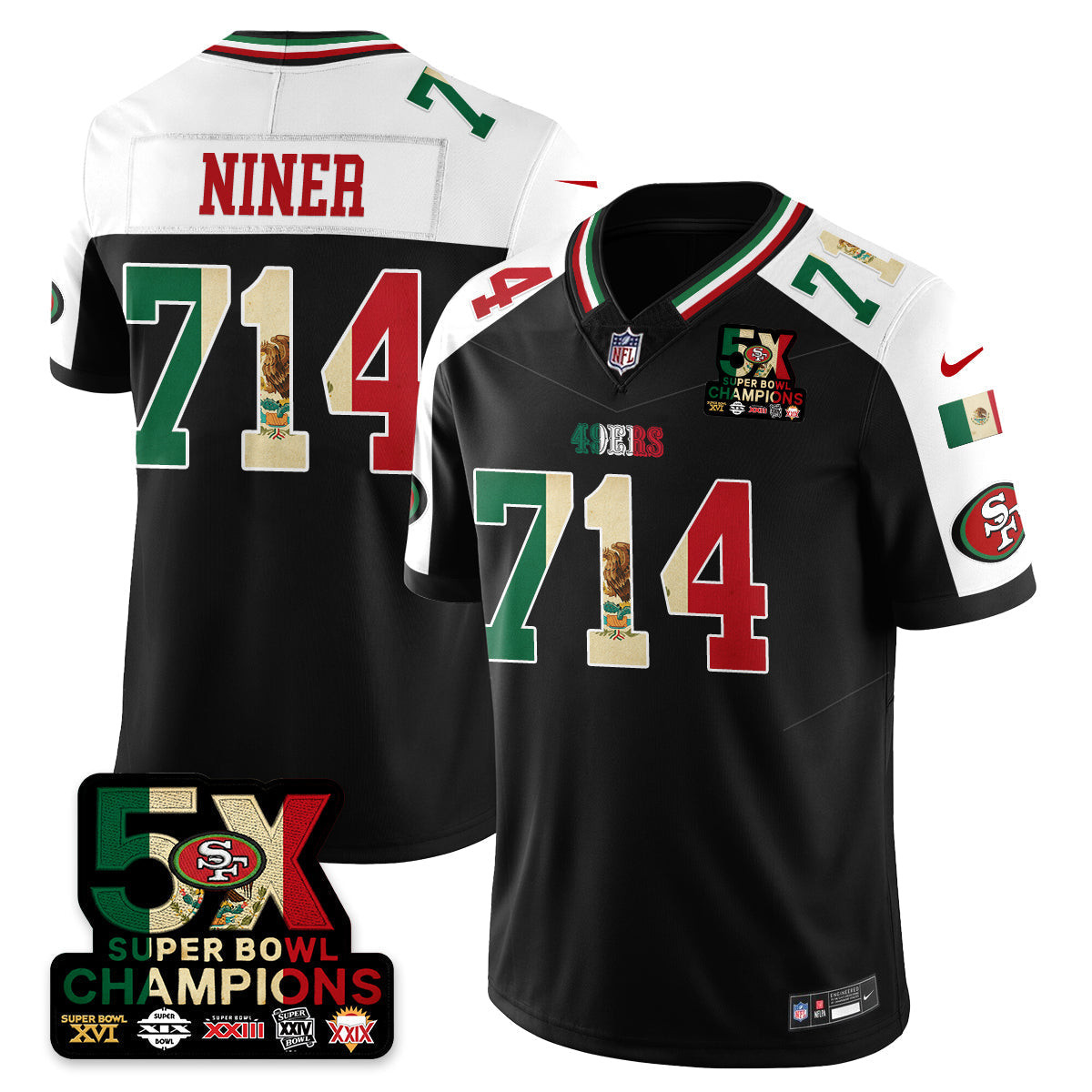 SF Mexico Vapor Limited Jersey - Stitched